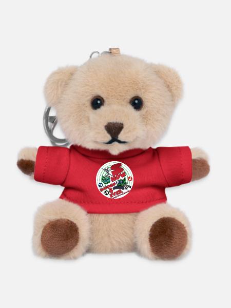 1423-snow_buddies_groen - Teddy Keyring - red
