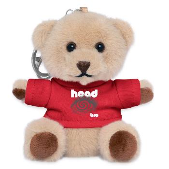 Spiral Eye Psychedelic Enigma - Teddy Keyring - red - Front