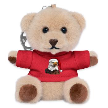 Adler Christmas - Teddy Schlüsselanhänger - Rot - Vorne