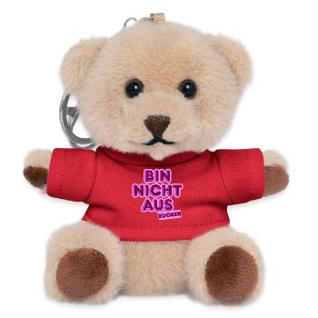 Bin Nicht Aus Zucker - Teddy Schlüsselanhänger - Rot - Vorne