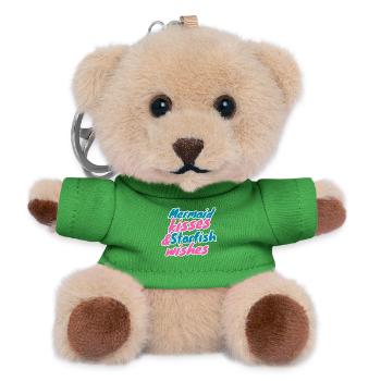 Mermaid Kisses & Starfish Wishes - Teddy Keyring - green - Front