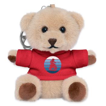 Kurz und klar Motocross - Teddy Schlüsselanhänger - Rot - Vorne