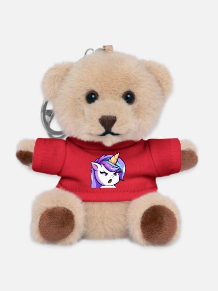 Lya ha - Teddy Keyring - red