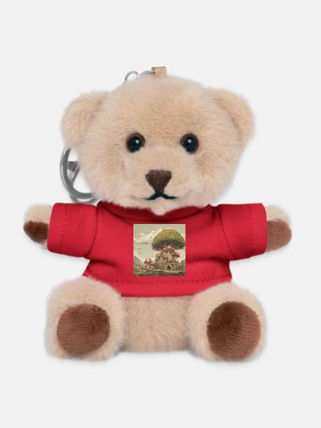 Mushroom kingdom - Teddy Keyring - red
