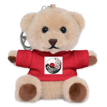 Mount Fuji - Teddy Keyring - red - Front