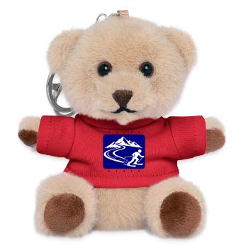 Ski Mountains - Teddy Keyring - red - Front