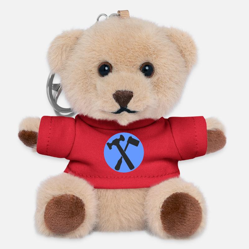 51174_Klempner, tinsmith, plumber - Teddy Keyring - red