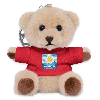 Argentina Travel Design - Teddy Keyring - red - Front