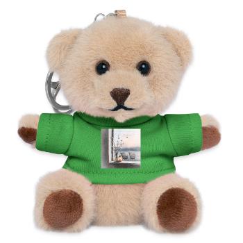 Ein ruhiger Ort am Wasser - Teddy Schlüsselanhänger - Grün - Vorne