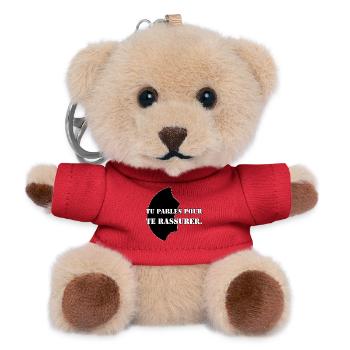 YOU SPEAK TO REASSURE YOURSELF. - Teddy Keyring - red - Front