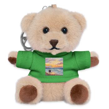 Sunset over the sea - Teddy Keyring - green - Front