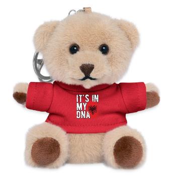 It's in my DNA Albania - Teddy Keyring - red - Front