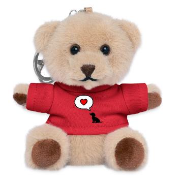 Declaration of Love Dogs - Teddy Keyring - red - Front