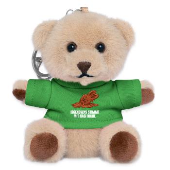 Pâques du lapin en chocolat - Porte-clés ourson - vert - Devant