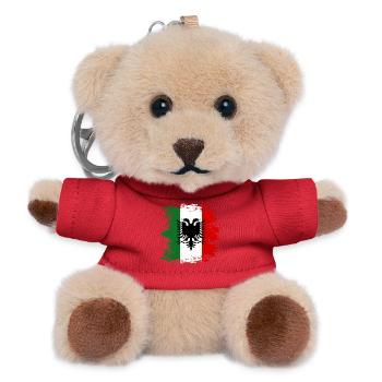 Arbresh_Italien_Albanien_Flagge_used - Teddy Keyring - red - Front