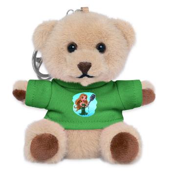 Mermaid Singing Karaoke Microphone - Teddy Keyring - green - Front