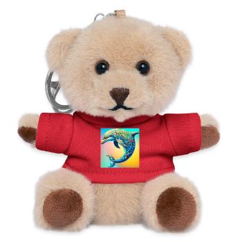 dolphin - Teddy Keyring - red - Front