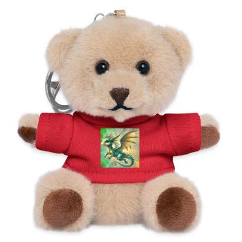 dragon - Teddy Keyring - red - Front