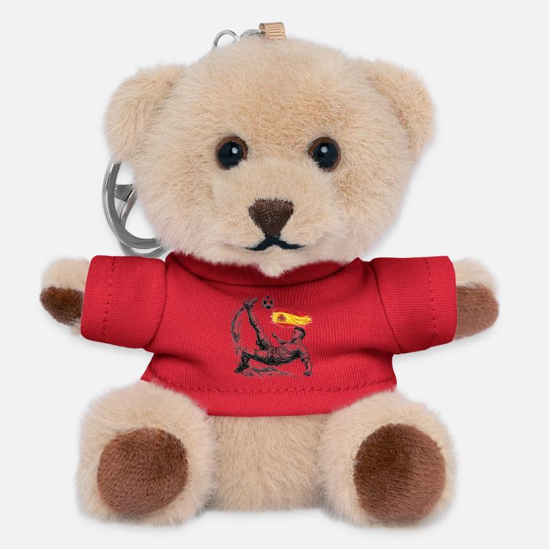 Football overhead kick Spain style - Teddy Keyring - red