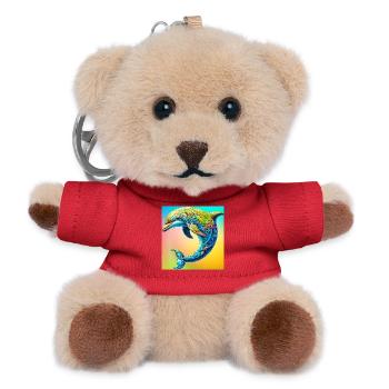 dolphin - Teddy Keyring - red - Front