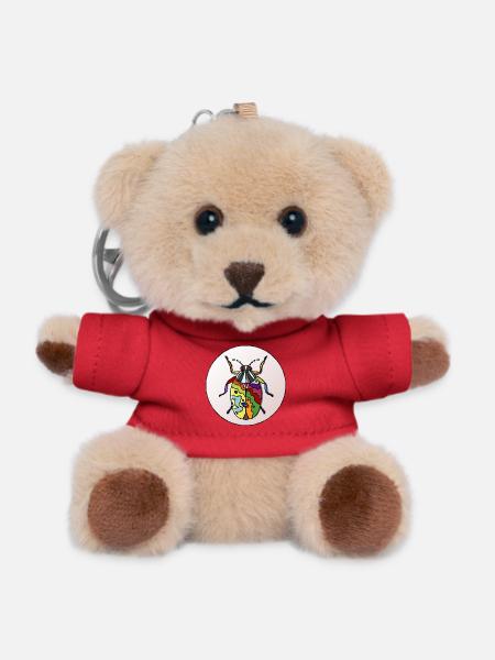 Scarabée arc ciel vivant - Teddy Keyring - red