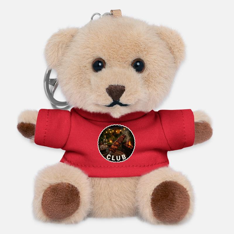 Shashlik Club - Teddy Keyring - red