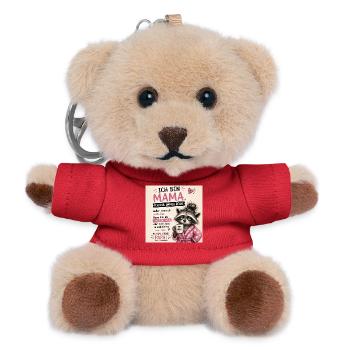 Mama Spruch: Ich hab immer Recht - Teddy Schlüsselanhänger - Rot - Vorne