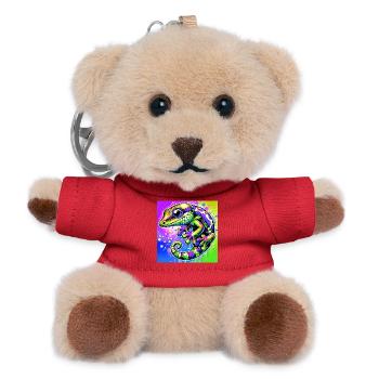 Gecko - Teddy Keyring - red - Front