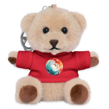 Geometric Vortex Paragliding - Teddy Keyring - red - Front