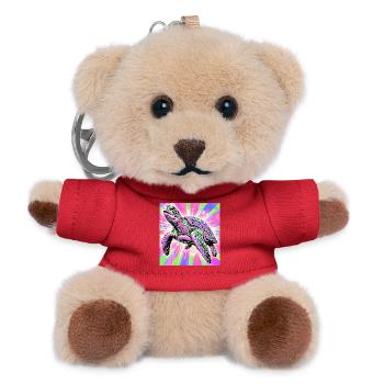 Schildkröte - Teddy Schlüsselanhänger - Rot - Vorne