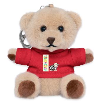 Enfant de maternelle Football Mouton - Porte-clés ourson - rouge - Devant