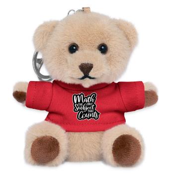 Math The Only Subject That Counts Nerd Mathe Logo - Teddy Keyring - red - Front