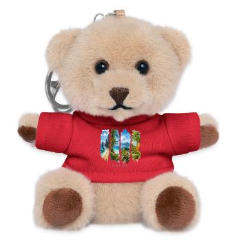 Nauru Urlaub Travel – Südsee Insel & Strand - Teddy Schlüsselanhänger - Rot - Vorne