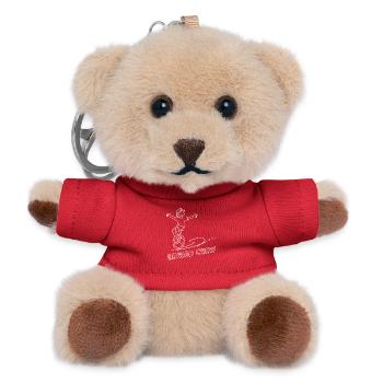 Einrad Crew – Einradfahren Zirkus Kinder Vektor - Teddy Schlüsselanhänger - Rot - Vorne