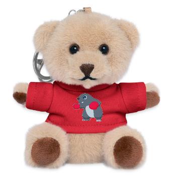 Mole Boxer Boxing Gloves Boxing - Teddy Keyring - red - Front