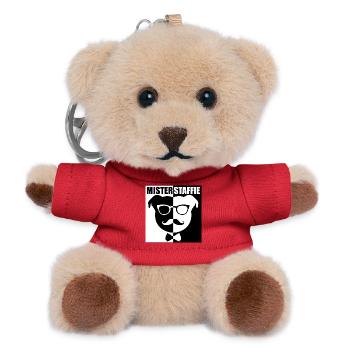 Mister Staffie - 011 - Teddy Keyring - red - Front
