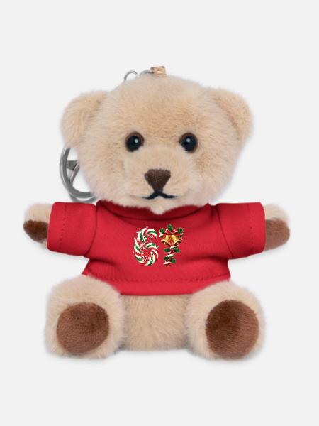 67 christmas meme - Teddy Keyring - red
