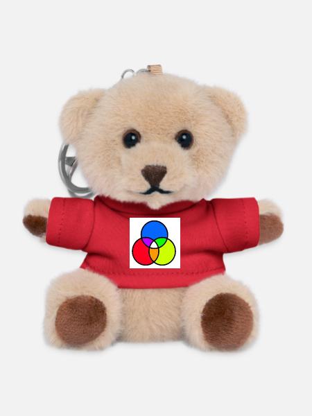 Venn diagram - Teddy Keyring - red