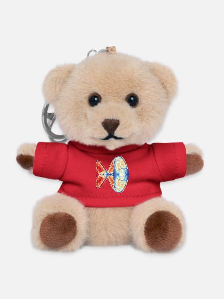 Feuer & Eis - Chaoskunst - Teddy Keyring - red