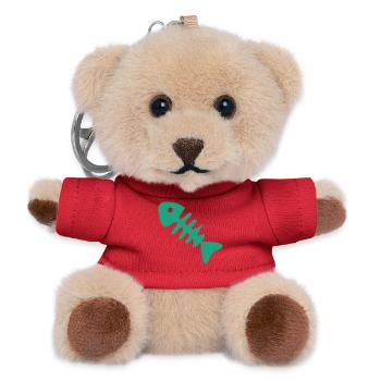 Gruene Fischgraete Icon - Teddy Schlüsselanhänger - Rot - Vorne