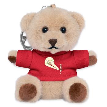 Zukunft Schatten Demokratie - Teddy Schlüsselanhänger - Rot - Vorne
