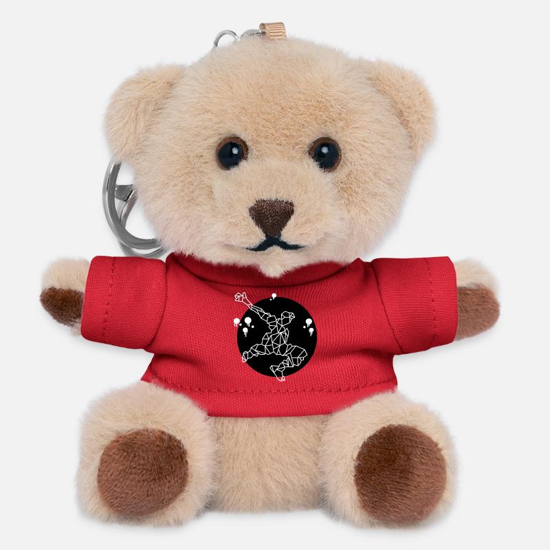Sport - black - Teddy Keyring - red