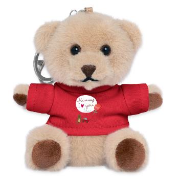Mommy Mother's Day - Teddy Keyring - red - Front