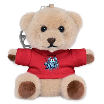 Lustiger Krebsmotiv mit Spielaugen - Teddy Schlüsselanhänger - Rot - Vorne