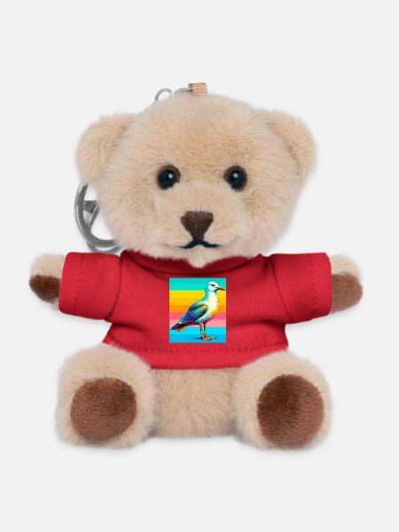 Möwe - Teddy Schlüsselanhänger - Rot