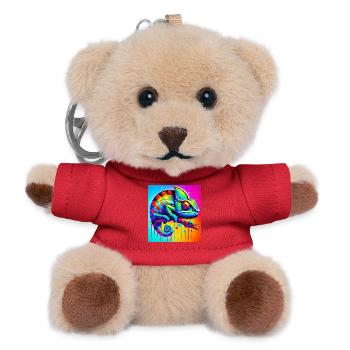 chameleon - Teddy Keyring - red - Front