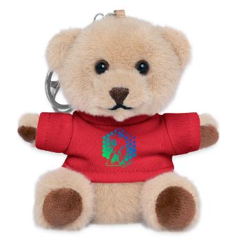 Floorball Vibes for Floorball - Teddy Keyring - red - Front