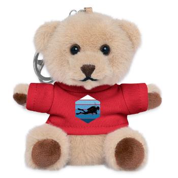 Diving Fokus pur - Teddy Schlüsselanhänger - Rot - Vorne