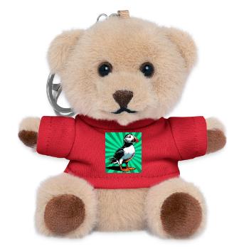 puffin - Teddy Keyring - red - Front