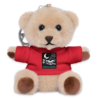 Digital Detox Nature - Teddy Keyring - red - Front